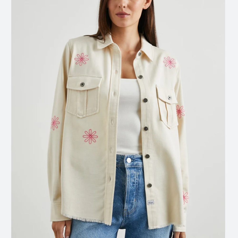 NWT Rails Embroidered Loren Shirt Jacket Size S